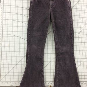 Earnst Sewn Thin-Wale Corduroy Flared Jeans 28x30 Eggplant